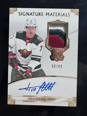 2019-20 Upper Deck The Cup #SP-ST Nico Sturm Signature Materials #/99 Foto 1 de 2