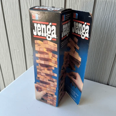 VTG 1986 MB Jenga (1992 Dist.) Believed Unused Black Box Classic Edition - Image 1 of 4