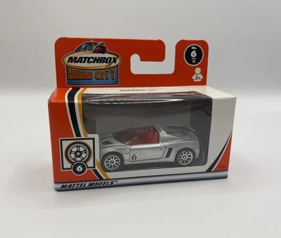2002 Matchbox Opel Speedster Silver MBX Hero City 6/75 - Image 1 of 3