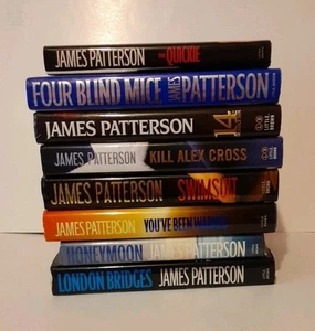 James Patterson LOT 8 Hardcover Books Novels Dust Jacket First Edition - Picture 1 of 5