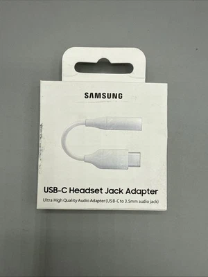New White  Audio Aux Headphone USB Type C Headset Jack Adapter to 3.5mm - Image 1 of 2