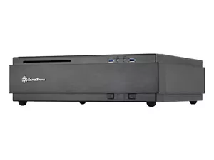 Silverstone SST-ML07B (Black) Slim Mini-ITX HTPC Gaming Case - Picture 1 of 9