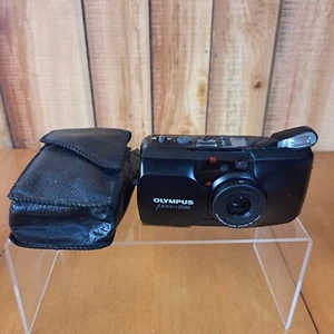 PARTS REPAIR Olympus µ Mju Zoom Panorama 35mm Black Point & Shoot Camera - Picture 1 of 23