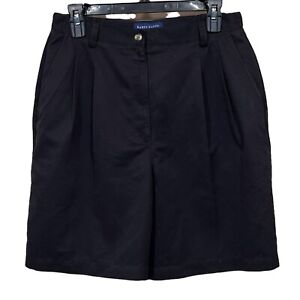 Karen Scott Women's Ladies Mid Knee Length Bermuda Black Dress Shorts Size 10 