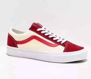 VANS OFF THE WALL MUJER UK 4 EU 36.5 RETRO ESTILO DEPORTIVO 36 CREMA Y ROJO SKATE SHO - Imagen 1 de 5