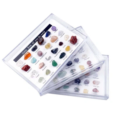 24 Natürliche Chakra Reiki Heilsteine ​​Energiestein Kristall Edelstein Geschenk - Bild 1 von 4