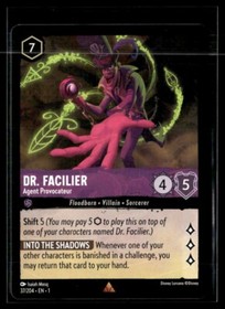 Disney Lorcana The First Chapter Dr. Facilier Agent Provocateur Non Foil 37/204