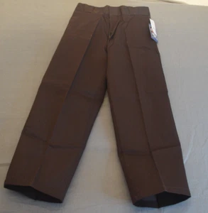 Pantalone da lavoro Dickies ragazzo 14H husky marrone gamba dritta nuovo con etichetta - Foto 1 di 7