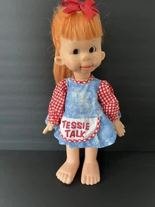 Bambola pupazzo vintage 1974 cavaliere Tessie talk ventriloquo bocca mobile 18" - Foto 1 di 6