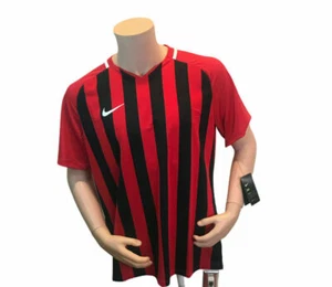 Nike Division III Jersey Men's Tee Shirt Soccer Black Red 894081 657 - Picture 1 of 3
