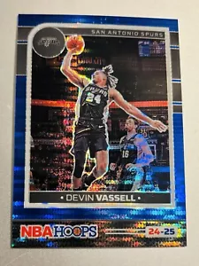 2024-25 Panini NBA Hoops DEVIN VASSELL #195 Blue Mini Diamond /99 SP Spurs - Picture 1 of 2