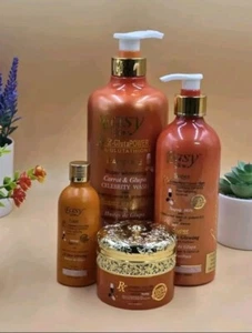 Easy Glow Carrot Toning Shower Gel, Lotion, Face Cream& Serum. Perfect Glowing - Picture 1 of 3