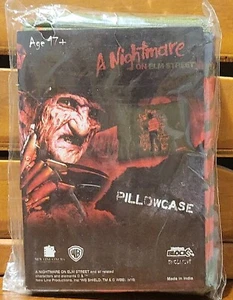 NEW A Nightmare On Elm Street Freddy Pillowcase NIP Torn Seal - Picture 1 of 3