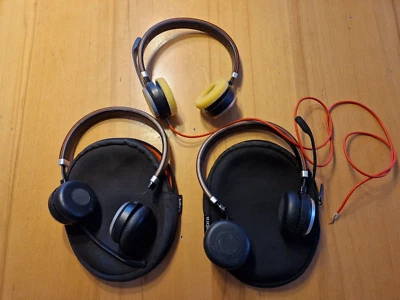 🎧 2x Jabra Evolve 65 Stereo Headset UC mit gebrochenen Hörmuschel-Haltern - Bild 1 von 2
