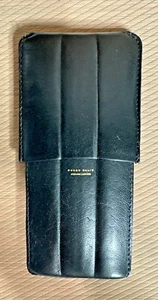 3 Zigarrenetui Etui von Perry Ellis (schwarz) Echtleder - Bild 1 von 6