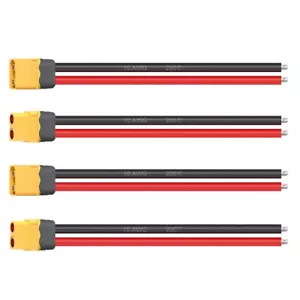 Cable de cable de coleta paralelo 12"" 4 piezas 10 AWG XT60 conector macho hembra RC Lipo - Imagen 1 de 4