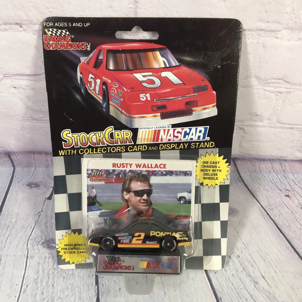 1991 Racing Champions Nascar 1:64 Diecast Car Rusty Wallace #2 Pontiac Vintage - Image 1 of 4
