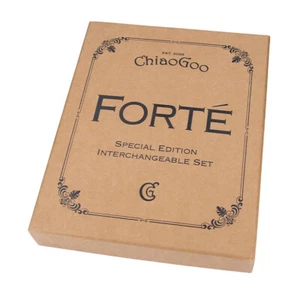 ChiaoGoo Forté 2.0 Stricknadel-Set, austauschbar, Edelstahl & Blackwood - Bild 1 von 7