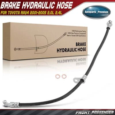 Manguera hidráulica de freno delantero derecho con soporte para Toyota RAV4 2001-2005 2,0 L 2,4 L Foto 1 de 4