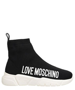 Love Moschino Sneaker high damen JA15433G1IIZ6000 Black Schwarz Logo schuhe