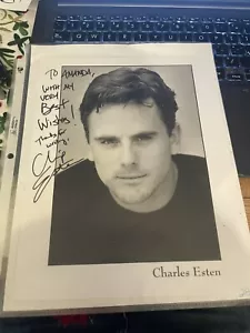 Charles Chip Esten foto autografata 8x10 con lettera attore comico - Foto 1 di 3