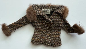 Vintage Barbie Saturday Matinee #1615 Fur JACKET COAT ONLY, TLC, Please READ, - Picture 1 of 8