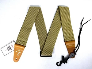 Guitarra eléctrica Strat/Tele estilo vintage Fender de 2 pulgadas con correa de tweed ~ NUEVA - Imagen 1 de 4