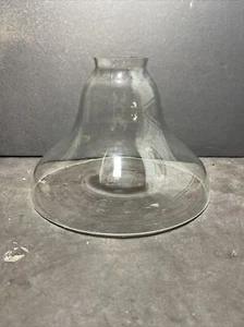 NEW 8” Clear Glass Deep Bell Lamp Light Hanging Shade Pendant 2 1/4" fitter - Picture 1 of 20