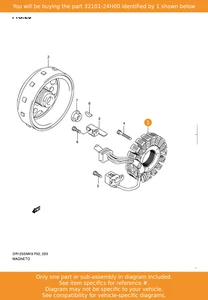 SUZUKI Stator Assy, 32101-24H00 OEM - Picture 1 of 1