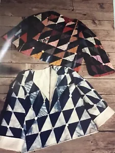 Vintage Buttons & Blues QUILTED JACKET Pattern by Kings Kreations Retro - Picture 1 of 3