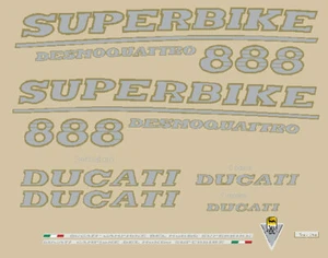 DUCATI 888 SUPERBIKE SERIE AUFKLEBER SERIES STICKERS - Bild 1 von 1