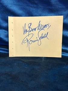 👀 Ronnie Schell / Bob Wright Signed Autograph Album Page 👀 - Picture 1 of 2