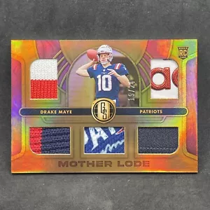 Patch logo 2024 Gold Standard Drake Maye Madre Lode 19/24 Patriots SSP - Foto 1 di 2