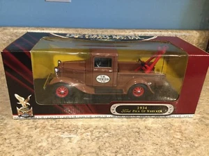 1934 Pick Up Wrecker Ford Road Legend 1:18 Collection Die Cast Metal Brown - Picture 1 of 10