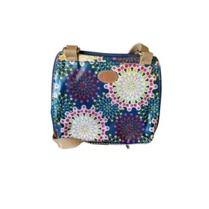 Fossil Medallion Print Coated Canvas Crossbody Purse - Picture 1 of 9