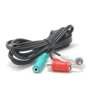 NEW 6' ft 3.5mm to RCA Y-Splitter CABLE for Turtle Beach Headset X12 PX22 X11 X1 - Picture 1 of 4