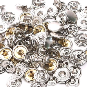 Paquete de 10 broches de guante con botones de resorte de níquel 10 mm 1249-02 - Imagen 1 de 2
