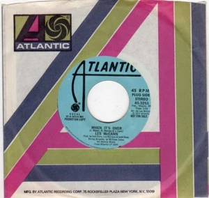 Les McCann-When It's Over (VG+ Promo) - Picture 1 of 1