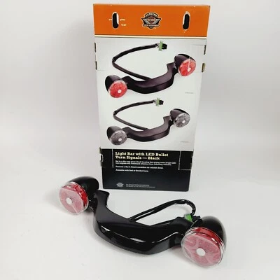 Harley-Davidson 14-Later Touring LED Bullet Red Turn Signals Light Bar 67800493 - Image 1 of 4