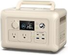 ALLPOWERS R600 BEIGE 299Wh 600W Portable Power Station, LiFePO4 Battery Backup