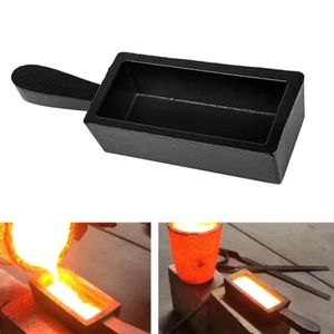 100 oz Cast Iron Loaf Bar Ingot Mold With Handle Melting Gold Silver Copper Scra - Picture 1 of 11