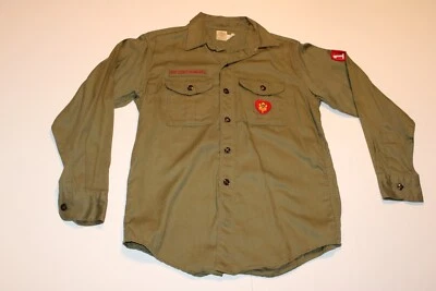 Camisa Boy Scouts of America BSA Niños Jóvenes De Colección Verde Todo Algodón XL?????  Sin talla Foto 1 de 4