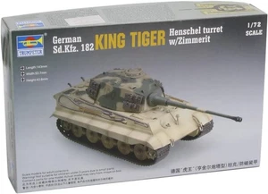 Trumpeter 7291 King Tiger Henschel Turret w/Zimmerit 1:72 New Free Shipping - Picture 1 of 4