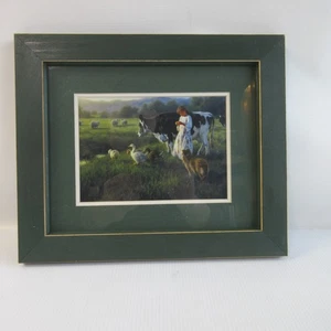 Robert Duncan Ausdruck auf Weideland Kuh gerahmt - New Old Stock - Bild 1 von 10