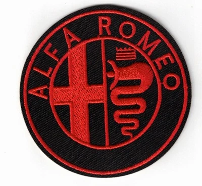 Alfa Romero Logo 3in Embroidered Sew / Iron-on Patch - Image 1 of 2