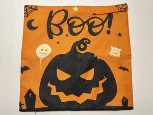 "Funda de almohada Jack-O-Lantern Boo Halloween 18"" X 17"" nueva sin etiquetas" - Imagen 1 de 8