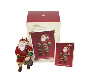 Hallmark Keepsake Ornament Yankee Doodle Santa Playing Drum Dated 2005 Christmas - Picture 1 of 7