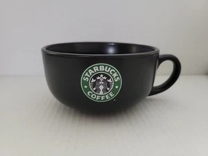 Taza negra Starbucks sopa café verde sirena logotipo 18 OZ 2008 ¡BONITA!! - Imagen 1 de 5