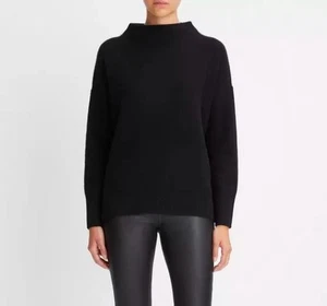Suéter Vince Mujeres Felpa Cachemira Cuello Embudo S/P NUEVO $428 VS87978597 Imperfecto - Imagen 1 de 7