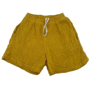 JUNGMAVEN Womens XS Sun Shorts Hemp Cotton Blend CITRINE YELLOW Made In USA - Picture 1 of 14